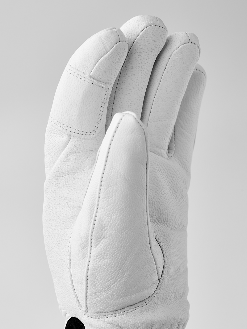 Hestra Womens Fall Line Leather Ski Gloves - White-2